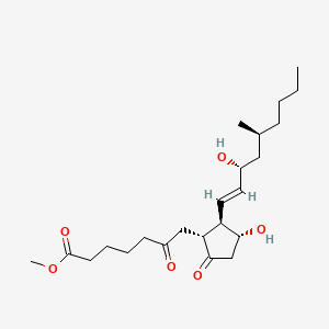 molecular formula C23H38O6 B1236211 methyl 7-[(1R,2R,3R)-3-hydroxy-2-[(E,3R,5S)-3-hydroxy-5-methylnon-1-enyl]-5-oxocyclopentyl]-6-oxoheptanoate CAS No. 85679-51-2