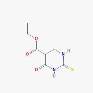 molecular formula C7H10N2O3S B12362112 Ethyl 6-hydroxy-2-sulfanyl-4,5-dihydro-5-pyrimidinecarboxylate 