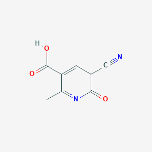 molecular formula C8H6N2O3 B12362124 3-cyano-6-methyl-2-oxo-3H-pyridine-5-carboxylic acid 