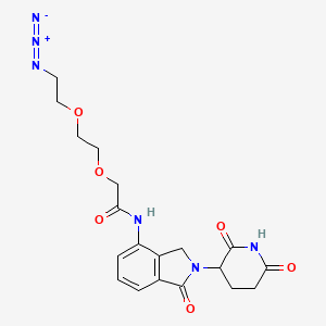 molecular formula C19H22N6O6 B12362145 Lenalidomide-acetamido-O-PEG1-C2-azide 