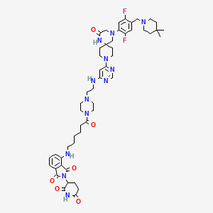 molecular formula C51H66F2N12O6 B12362192 PROTAC METTL3-14 degrader 1 