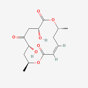 molecular formula C14H20O7 B1236222 Grahamimycin B CAS No. 75979-94-1