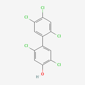 molecular formula C12H5Cl5O B1236226 2,2',4',5,5'-Pentachlorobiphenyl-4-ol CAS No. 59512-50-4