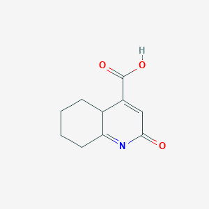 molecular formula C10H11NO3 B12362271 4-Quinolinecarboxylic acid, 1,2,5,6,7,8-hexahydro-2-oxo- 