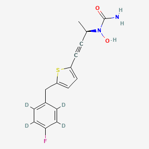 1-hydroxy-1-[(2R)-4-[5-[(2,3,5,6-tetradeuterio-4-fluorophenyl)methyl]thiophen-2-yl]but-3-yn-2-yl]urea