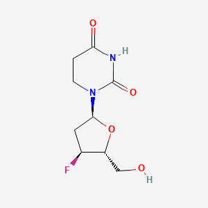 1-[(2S,4S,5R)-4-fluoro-5-(hydroxymethyl)oxolan-2-yl]-1,3-diazinane-2,4-dione