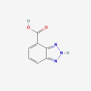 molecular formula C7H5N3O2 B1236230 1H-Benzotriazole-7-carboxylic acid CAS No. 62972-61-6