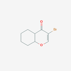 molecular formula C9H11BrO2 B12362300 3-Bromo-4a,5,6,7,8,8a-hexahydrochromen-4-one 