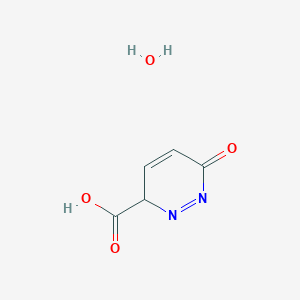 6-oxo-3H-pyridazine-3-carboxylic acid;hydrate