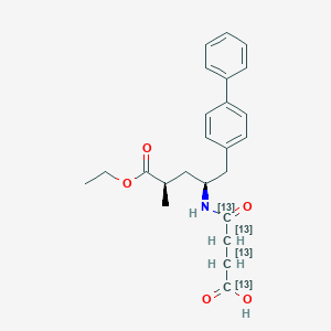 molecular formula C24H29NO5 B12362324 Sacubitril-13C4 