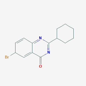 molecular formula C14H15BrN2O B12362328 6-bromo-2-cyclohexyl-6H-quinazolin-4-one 