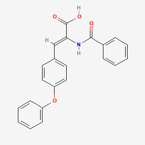 (Z)-2-benzamido-3-(4-phenoxyphenyl)prop-2-enoic acid