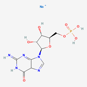 molecular formula C10H14N5NaO8P B12362353 CID 156588372 