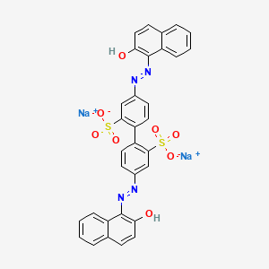 molecular formula C32H20N4Na2O8S2 B12362382 disodium;5-[(2-hydroxynaphthalen-1-yl)diazenyl]-2-[4-[(2-hydroxynaphthalen-1-yl)diazenyl]-2-sulfonatophenyl]benzenesulfonate 