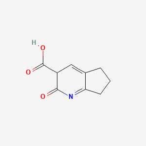 molecular formula C9H9NO3 B12362385 2-Oxo-3,5,6,7-tetrahydrocyclopenta[b]pyridine-3-carboxylic acid 