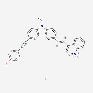 molecular formula C34H26FIN2 B12362393 Mito-DK 