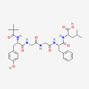 molecular formula C33H45N5O8 B12362410 pivaloyl-Tyr-Gly-Gly-Phe-Leu-OH 