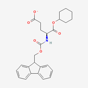 molecular formula C26H28NO6- B12362411 Fmoc-L-Glu(OcHx)-OH 