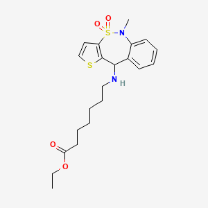 molecular formula C21H28N2O4S2 B12362430 Ebov-IN-3 