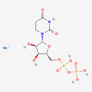 molecular formula C9H16N2NaO12P2 B12362439 CID 156588348 