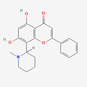 5,7-dihydroxy-8-[(2R)-1-methylpiperidin-2-yl]-2-phenylchromen-4-one