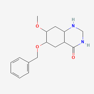 molecular formula C16H22N2O3 B12362449 7-methoxy-6-phenylmethoxy-2,3,4a,5,6,7,8,8a-octahydro-1H-quinazolin-4-one 