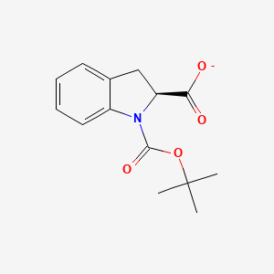 1H-Indole-1,2-dicarboxylic acid, 2,3-dihydro-, 1-(1,1-dimethylethyl) ester, (2S)-