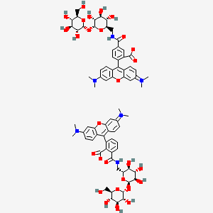 molecular formula C74H86N6O28 B12362503 6 TMR Tre 