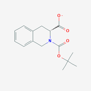 (3R)-2-[(2-methylpropan-2-yl)oxycarbonyl]-3,4-dihydro-1H-isoquinoline-3-carboxylate