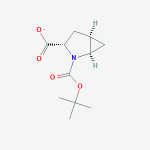 molecular formula C11H16NO4- B12362535 2-Azabicyclo[3.1.0]hexane-2,3-dicarboxylic acid, 2-(1,1-dimethylethyl) ester, (1R,3S,5R)- 