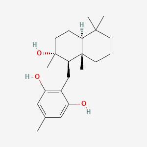 molecular formula C22H34O3 B1236258 Albaconol 