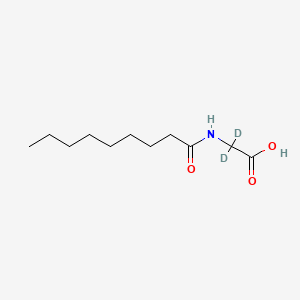 molecular formula C11H21NO3 B12362598 N-Nonanoylglycine-d2 