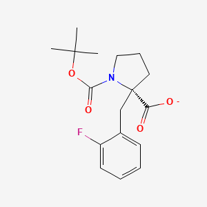 1,2-Pyrrolidinedicarboxylic acid, 2-[(2-fluorophenyl)methyl]-, 1-(1,1-dimethylethyl) ester, (2S)-