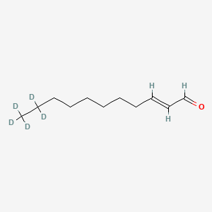 molecular formula C11H20O B12362647 trans-2-Undecenal-d5 