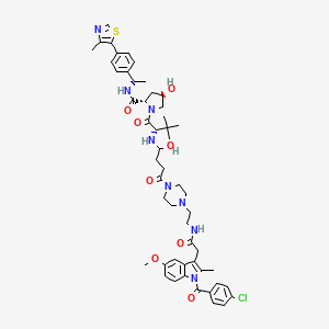 molecular formula C52H65ClN8O8S B12362660 PROTAC SARS-CoV-2 Mpro degrader-1 