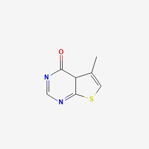 molecular formula C7H6N2OS B12362661 5-methyl-4aH-thieno[2,3-d]pyrimidin-4-one 