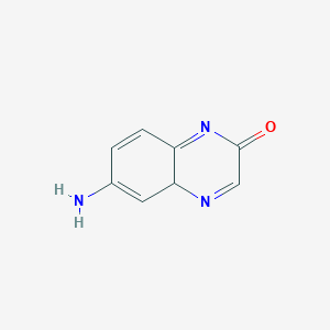 molecular formula C8H7N3O B12362672 6-amino-4aH-quinoxalin-2-one 