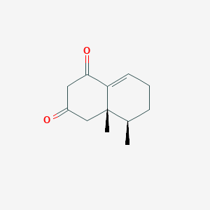 molecular formula C12H16O2 B12362712 (4aS,5R)-4a,5-dimethyl-4,5,6,7-tetrahydronaphthalene-1,3-dione 