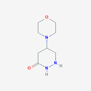 molecular formula C8H15N3O2 B12362717 5-Morpholin-4-yldiazinan-3-one 