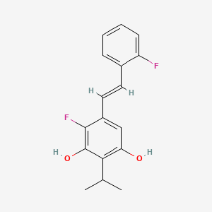 molecular formula C17H16F2O2 B12362729 AhR agonist 6 