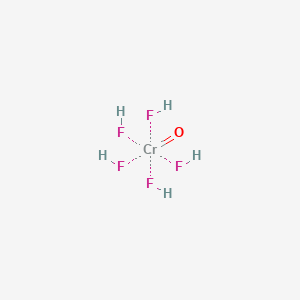 molecular formula CrF5H5O B1236273 pentafluoridooxidochromate(V) 