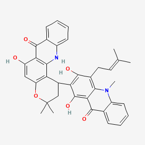 molecular formula C37H34N2O6 B1236275 糖生物胺 A CAS No. 91147-20-5