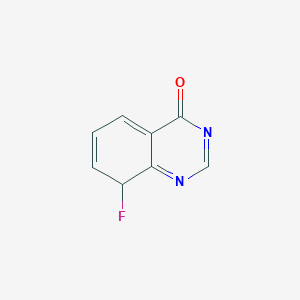 molecular formula C8H5FN2O B12362753 8-fluoro-8H-quinazolin-4-one 