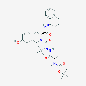 tert-Butyl ((S)-1-(((S)-1-((S)-7-hydroxy-3-(((R)-1,2,3,4-tetrahydronaphthalen-1-yl)carbamoyl)-3,4-dihydroisoquinolin-2(1H)-yl)-3,3-dimethyl-1-oxobutan-2-yl)amino)-1-oxopropan-2-yl)(methyl)carbamate