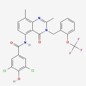 molecular formula C25H18Cl2F3N3O4 B12362763 Hsd17B13-IN-56 