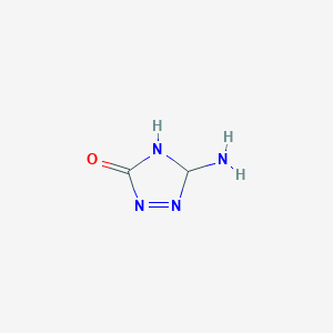 molecular formula C2H4N4O B12362769 3-Amino-3,4-dihydro-1,2,4-triazol-5-one 