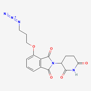 molecular formula C16H15N5O5 B12362775 Thalidomide-O-C3-azide 