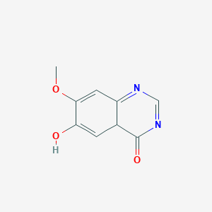 molecular formula C9H8N2O3 B12362808 6-hydroxy-7-methoxy-4aH-quinazolin-4-one 