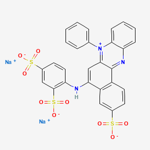molecular formula C28H17N3Na2O9S3 B1236282 偶氮胭脂 B CAS No. 25360-72-9