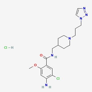 molecular formula C19H28Cl2N6O2 B12362832 N-((1-(3-(1,2,3-triazol-1-yl)propyl)piperidin-4-yl)methyl)-4-amino-5-chloro-2-methoxybenzamide hydrochloride 